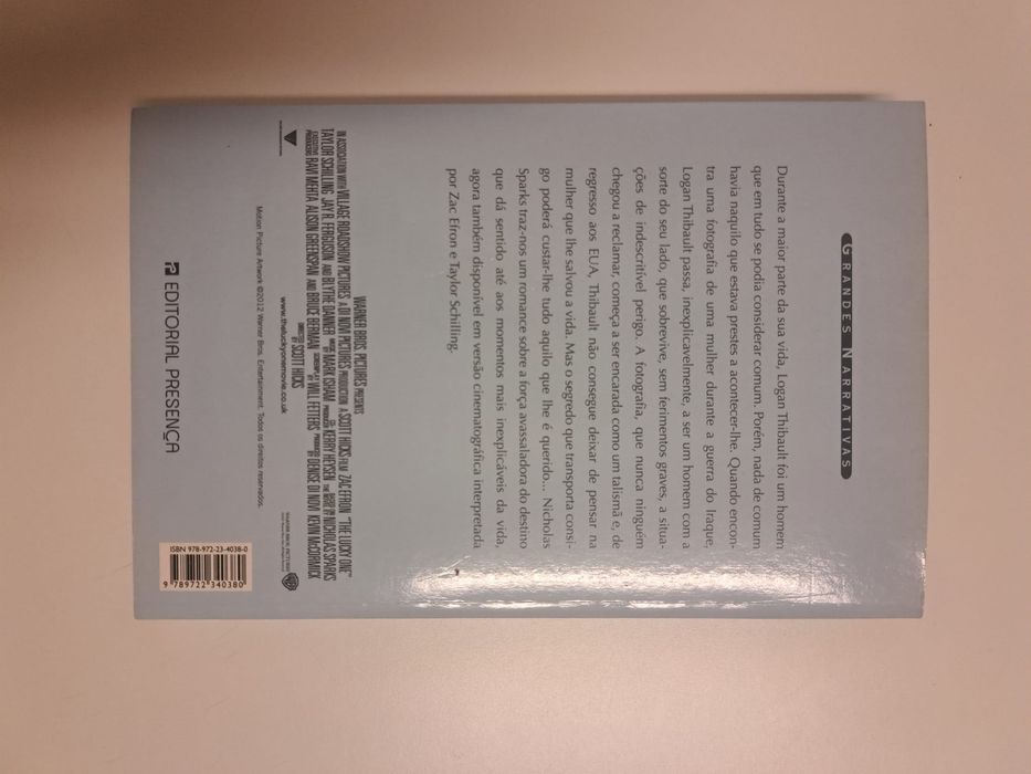 Livro "Um homem com sorte"