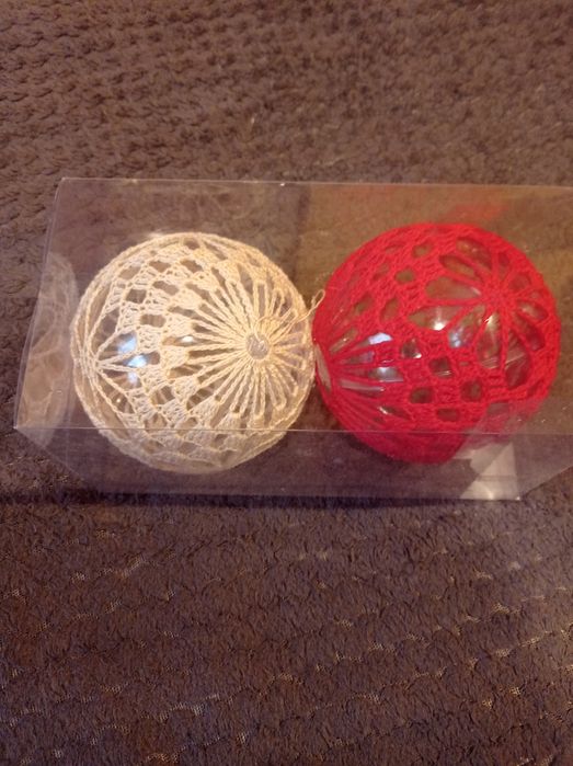 Bombki szydelkowe 10 cm