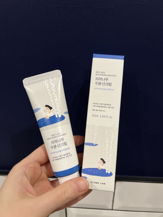 Сонцезахисний крем Round Lab birch juice moisturizining sunscreen
