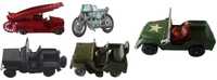 Brinquedos Antigos–Anos 40-60’s –Mitsubishi, WILLYS Jeep-Moto