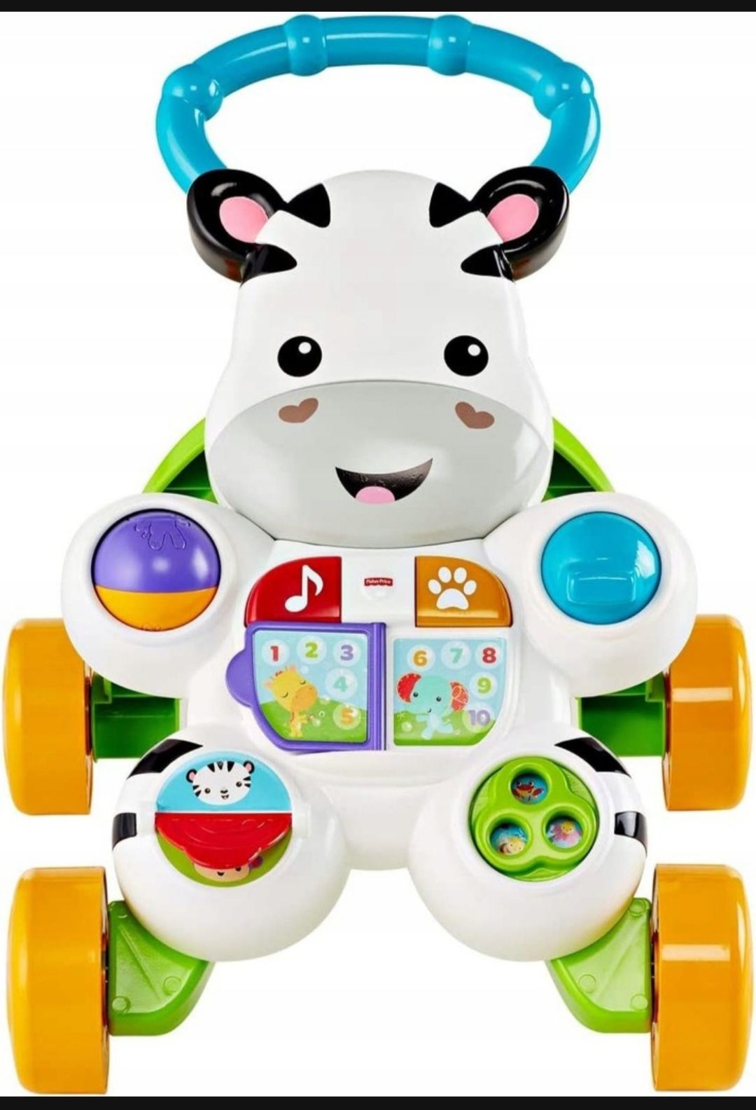 Chodzik Fisher Price Zebra DPL53 41x46x11 cm wielokolorowy