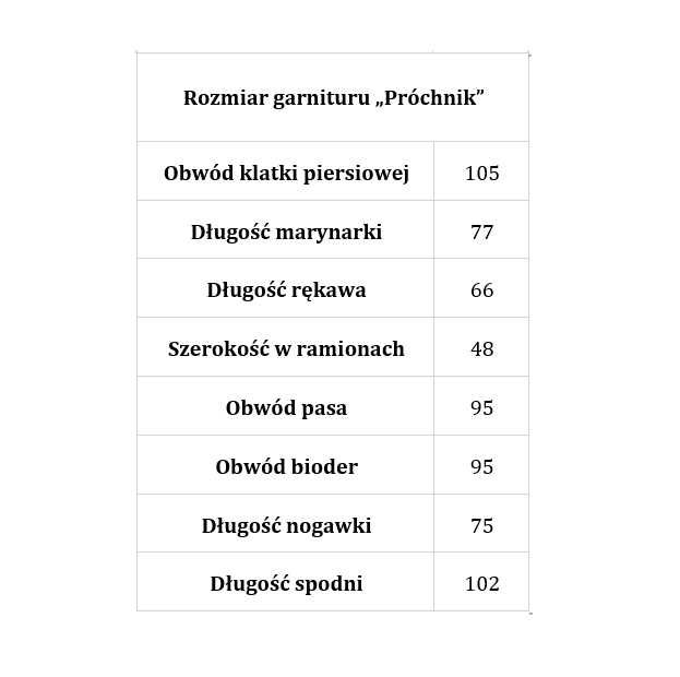 Garnitur męski "Próchnik"