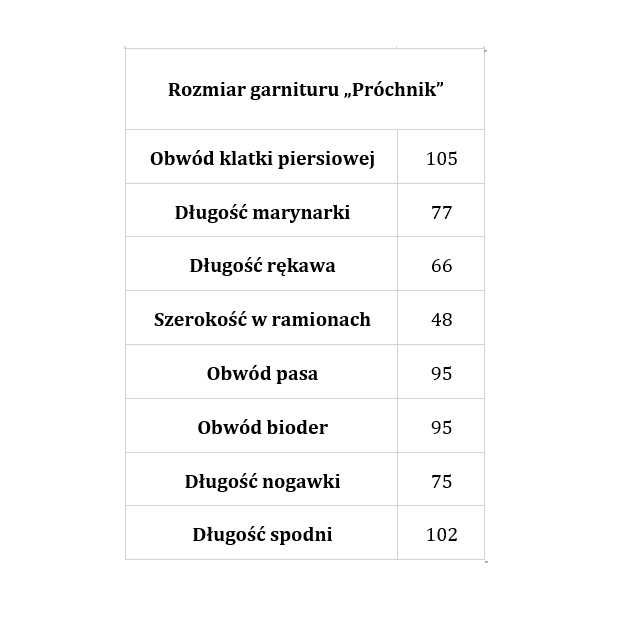 Garnitur męski "Próchnik"