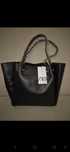 Czarna torba w stylu shopper