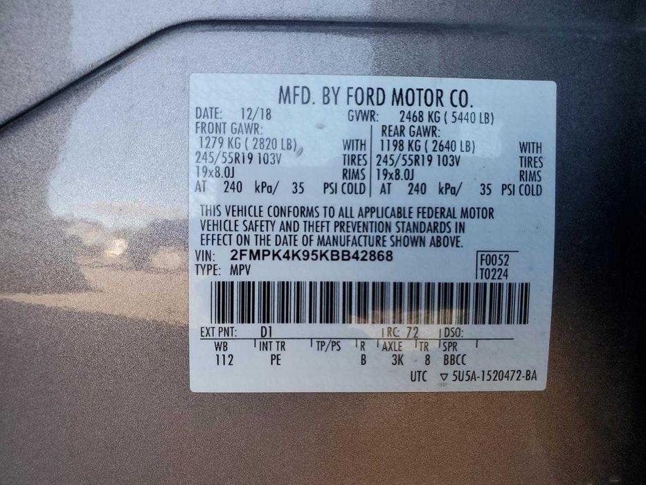 Ford Edge Titanium 2019