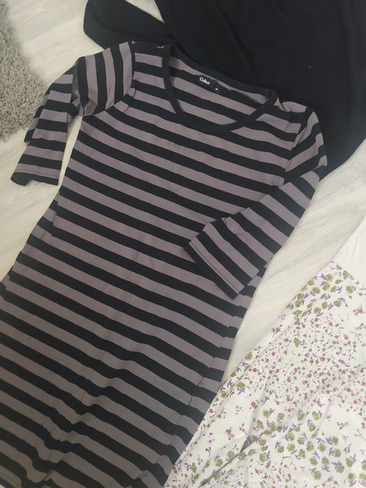 Odzież ciążowa tunika, spodnie buggy, sweterek M 38