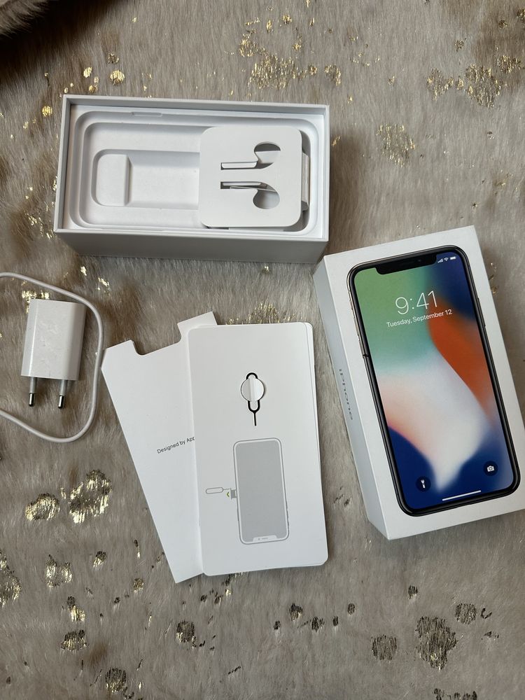 Iphone x bateria 100% igla bialy white