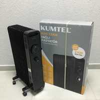 Масляный обогреватель Kumtel KUM-1230S (2300 Вт) Белый / Чёрный Турция