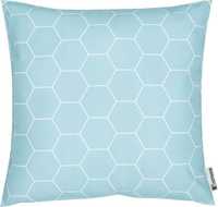 Poduszka do siedzenia Westwing Honeycomb blau 47x47 cm