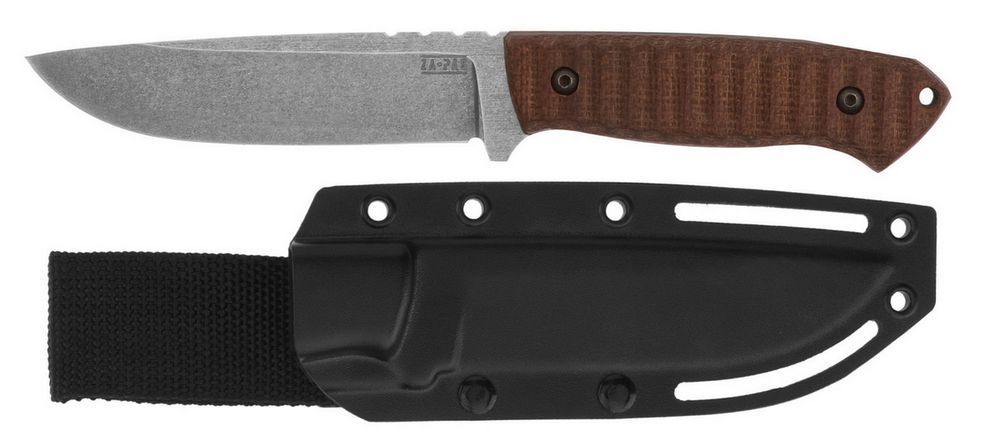 Nóż Za-Pas Ultra Outdoor Brown Toxic Micarta, Acid Stonewashed NMV (UO