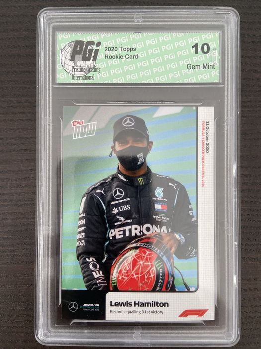 3 Lewis Hamilton 2020 Topps Rookie Cards Gem Mint PGI Graded 10
