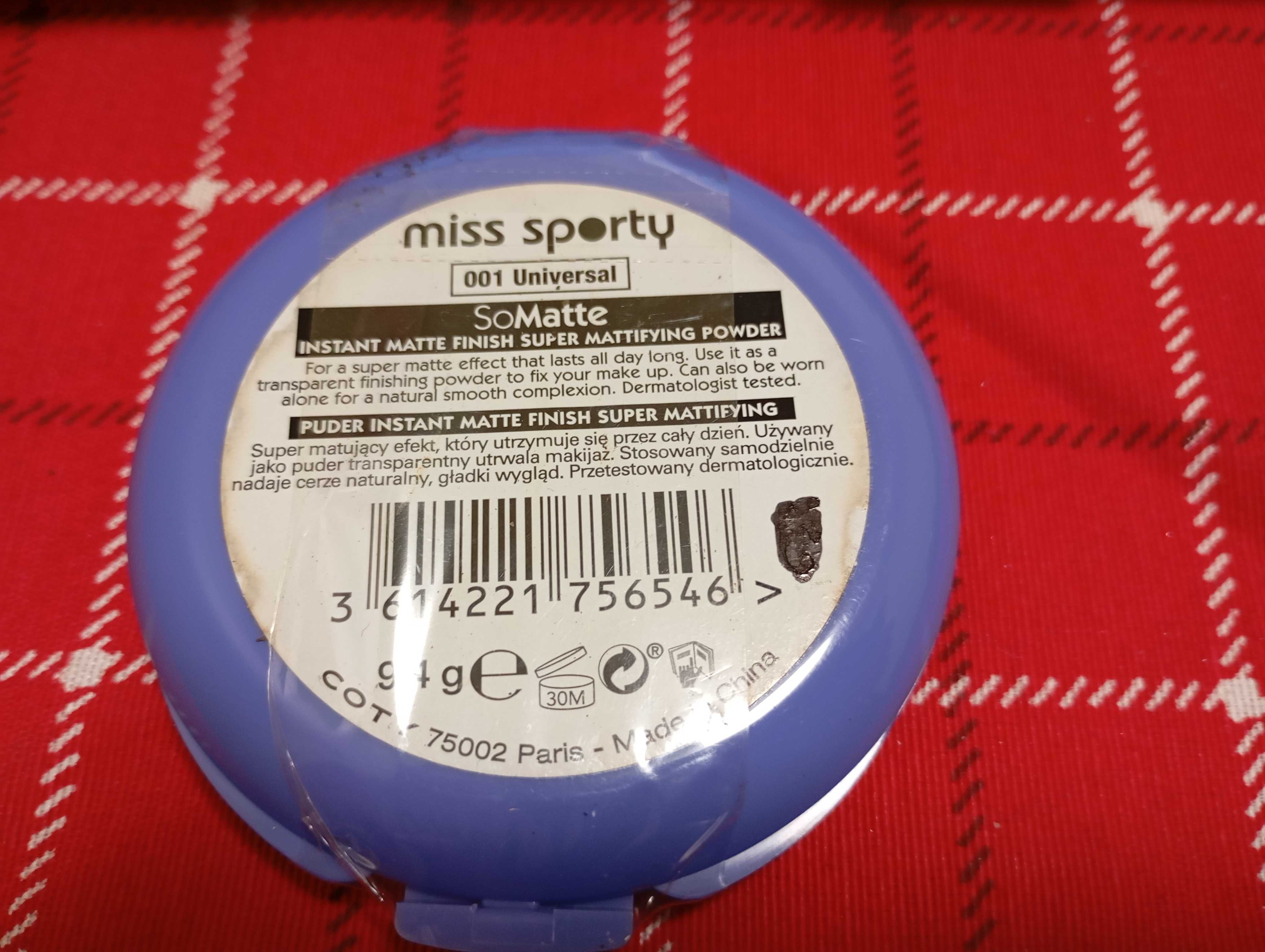 MISS SPORTY So Matte Instant Matte Finish puder 001 Universal 9.4 g