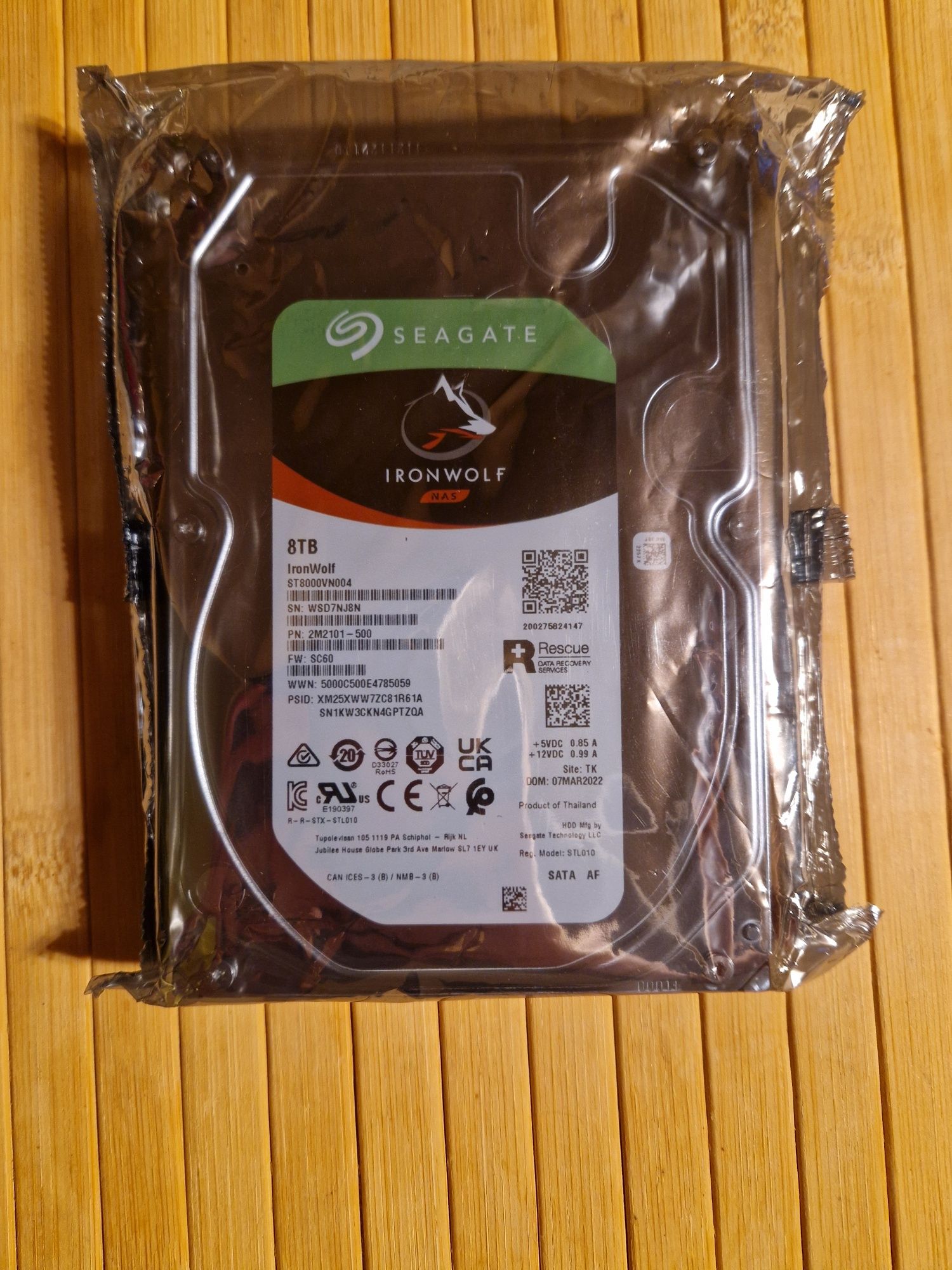 Dysk SEAGATE Ironwolf NAS 8TB