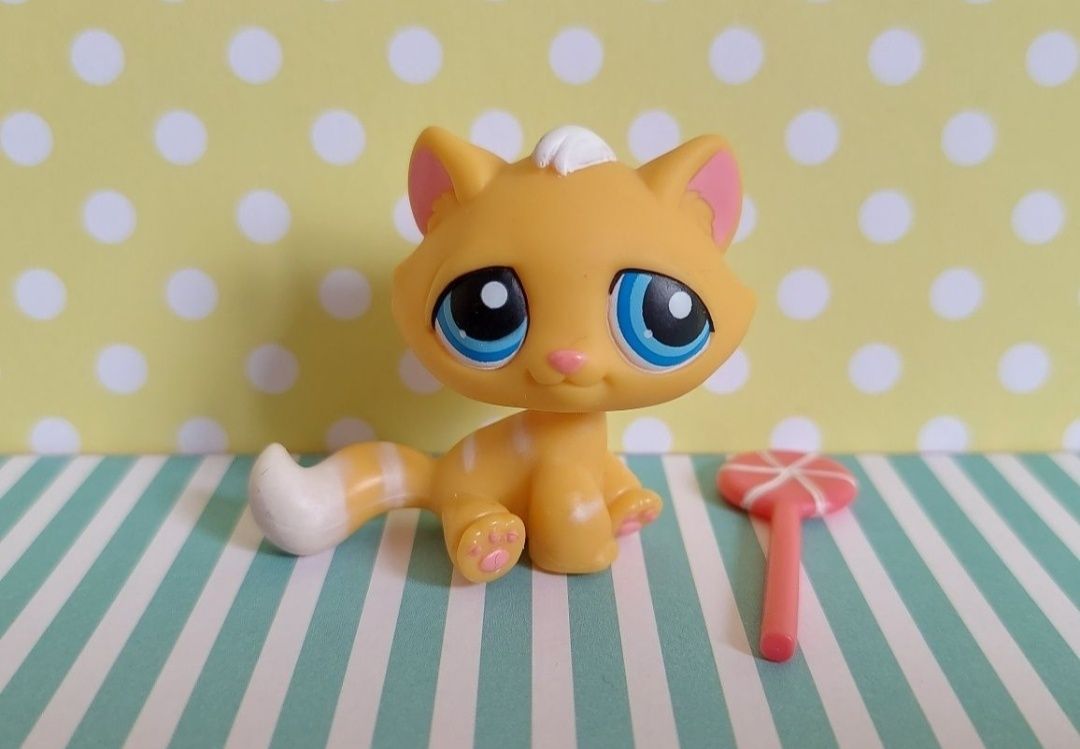 Littlest Pet Shop LPS unikatowy kot Tabby #349