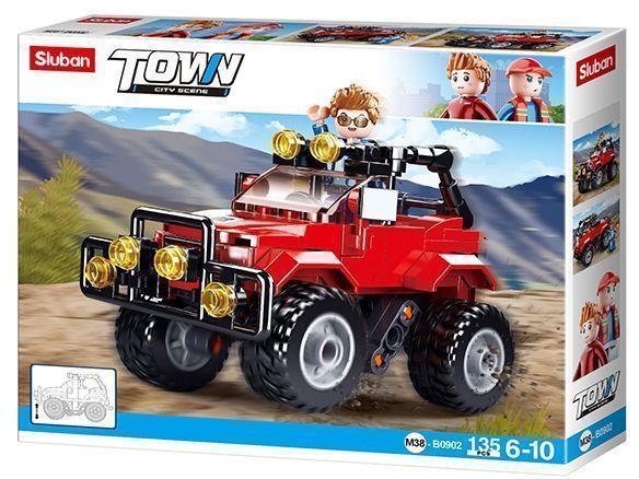 KLOCKI sluban town city scene samochód terenowy 135 el. KOMP. Z LEGO