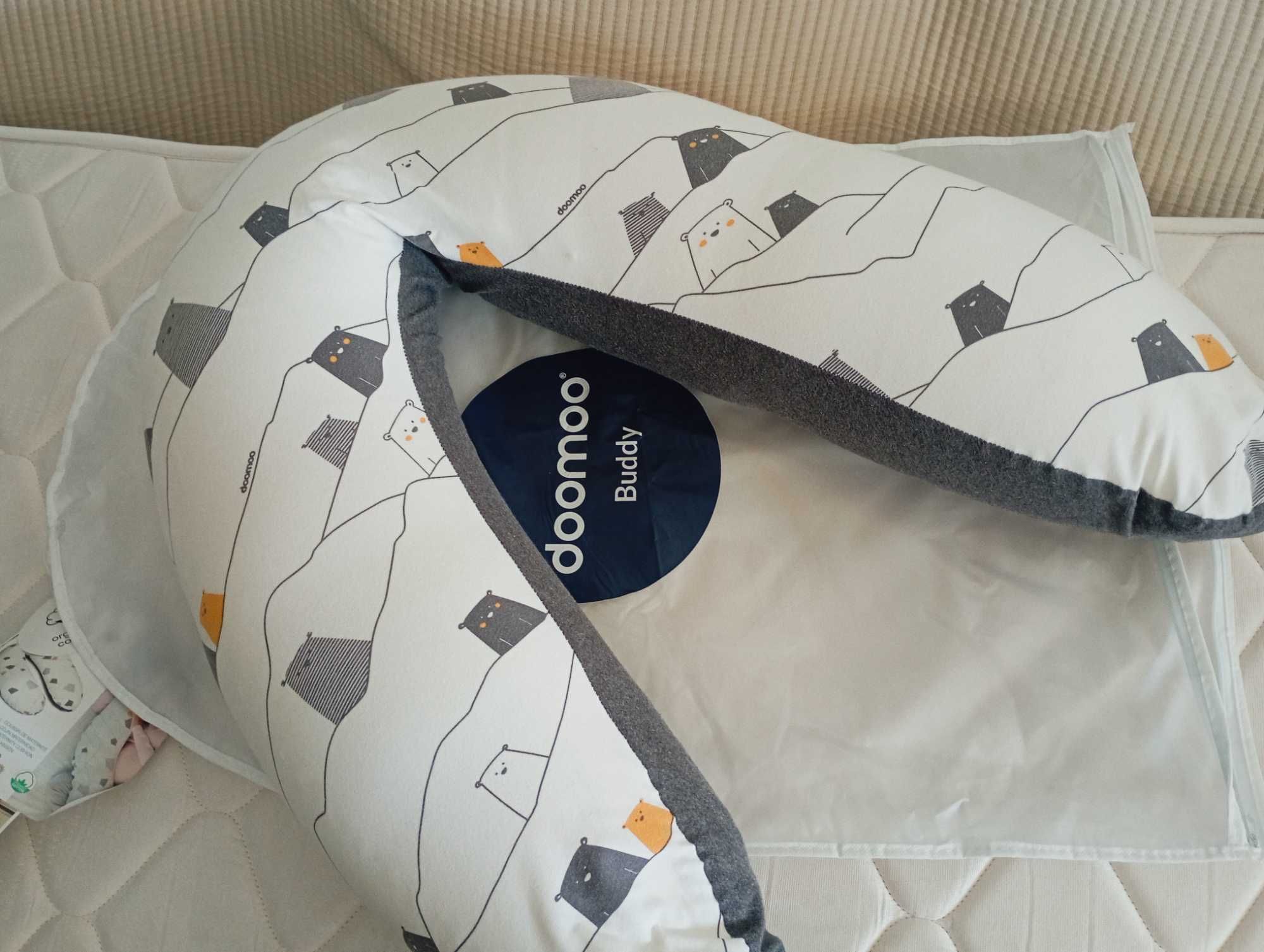 Almofada Amamentação - Doomoo Buddy Ursos Grey