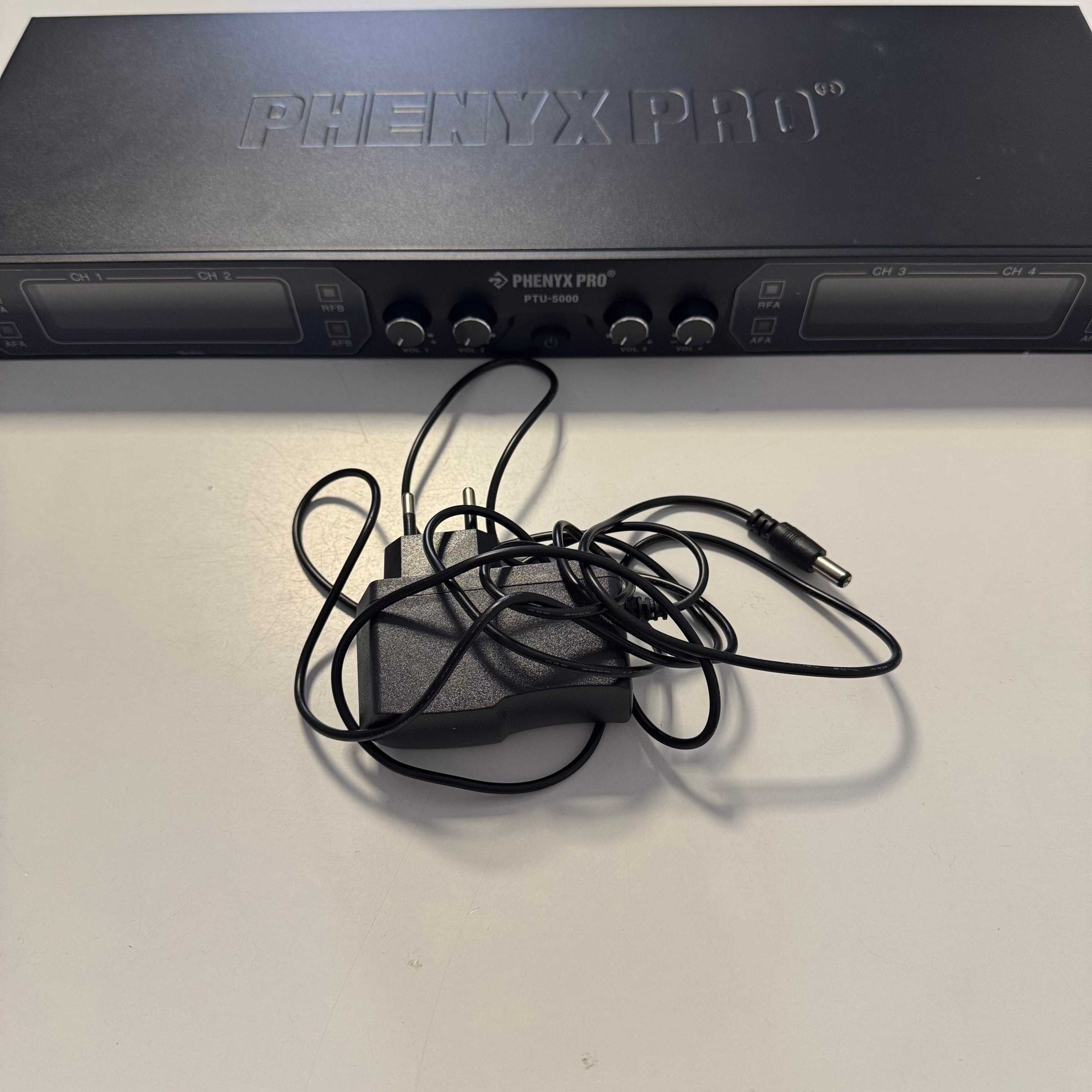 PHENYX PRO PTU 5000 Bezprzewodowe Mikrofony Karaoke, 4-Kanałowe
