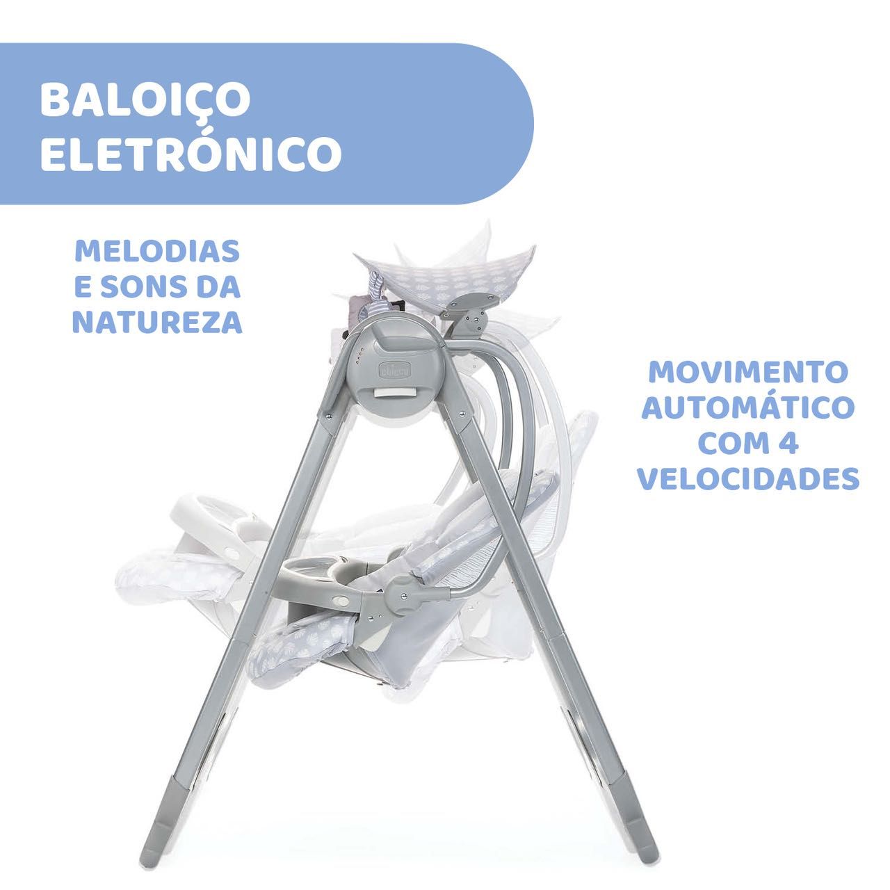 Espreguiçadeira bebé/ baloiço + música + vibrar assento COMO NOVA