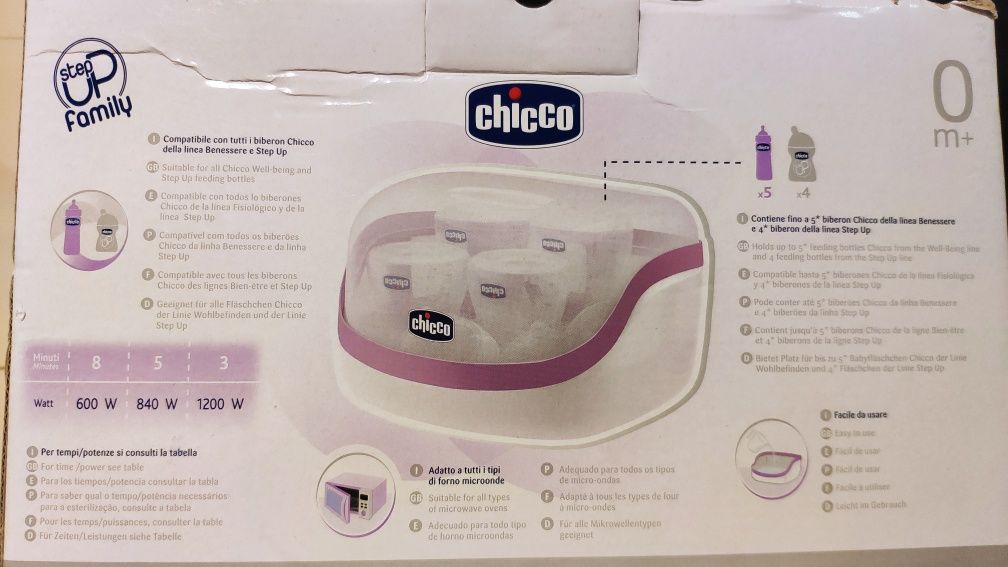 Chicco SterilNatural Maxi - Esterilizador de micro-ondas