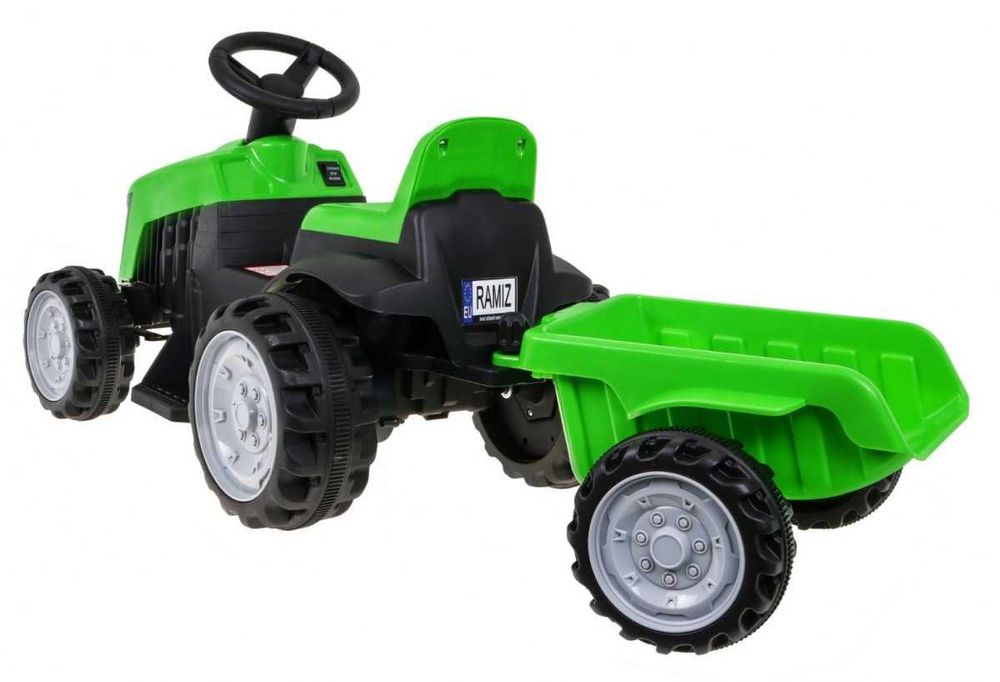 Traktor z Przyczepą Zielony TR1908T