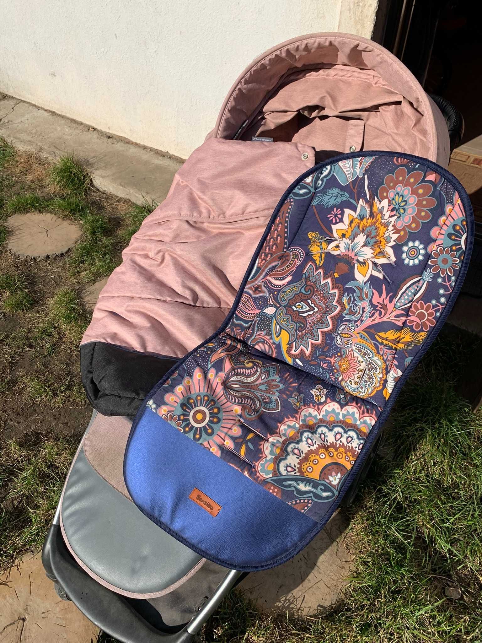 Wózek spacerówka baby design wave różowy