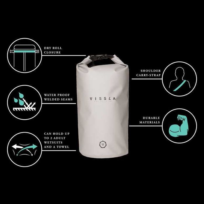 VISSLA 7 Seas 20L Dry Pack (Black)