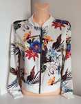 Bluza typu bomberka w kwiaty rozmiar m