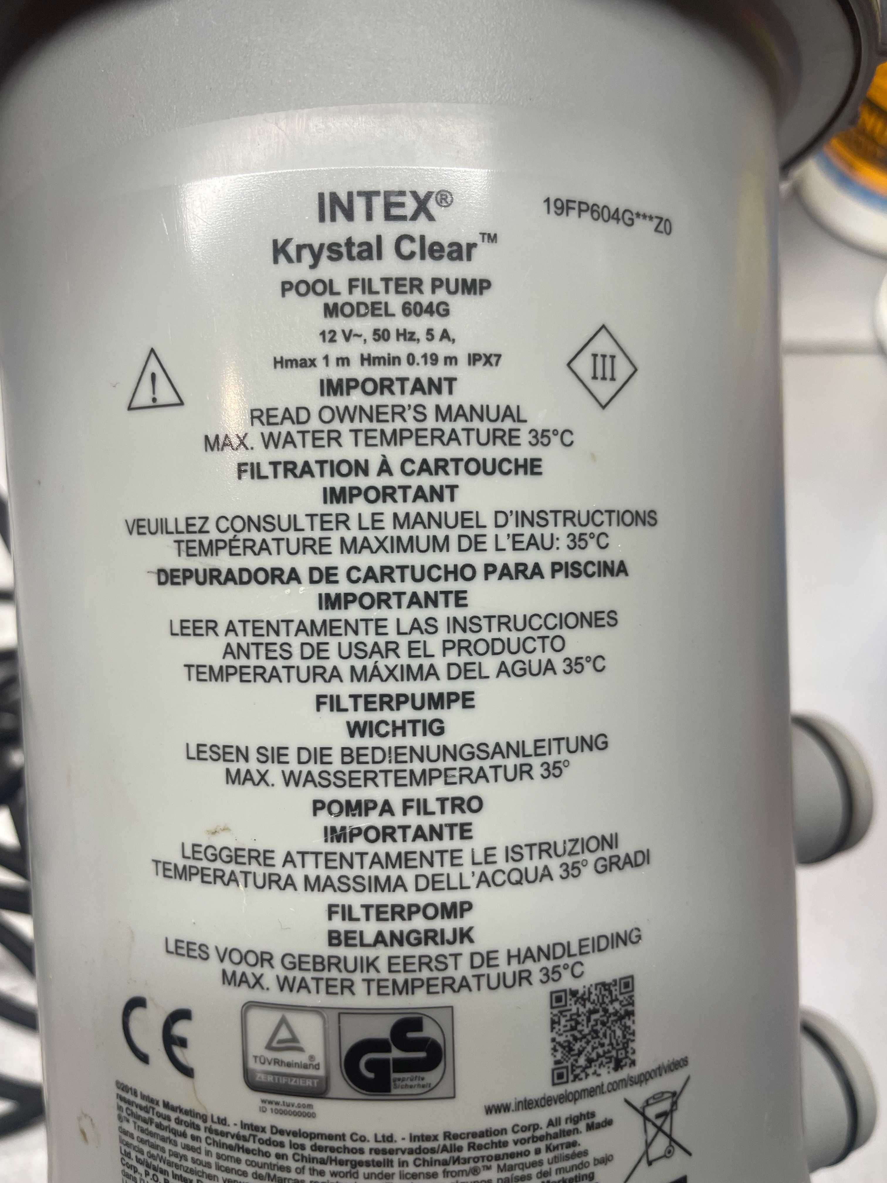 POMPA BASENOWA INTEX 604G krystalclear filtr 3 III elektryczna do wody