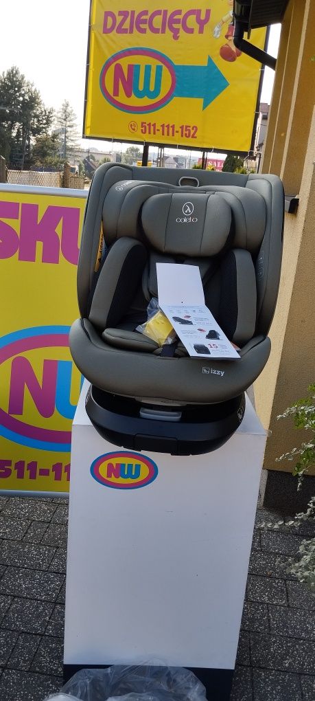 Nowy fotelik samochodowy ISOFIX obrotowy Coletto testy sklep NW