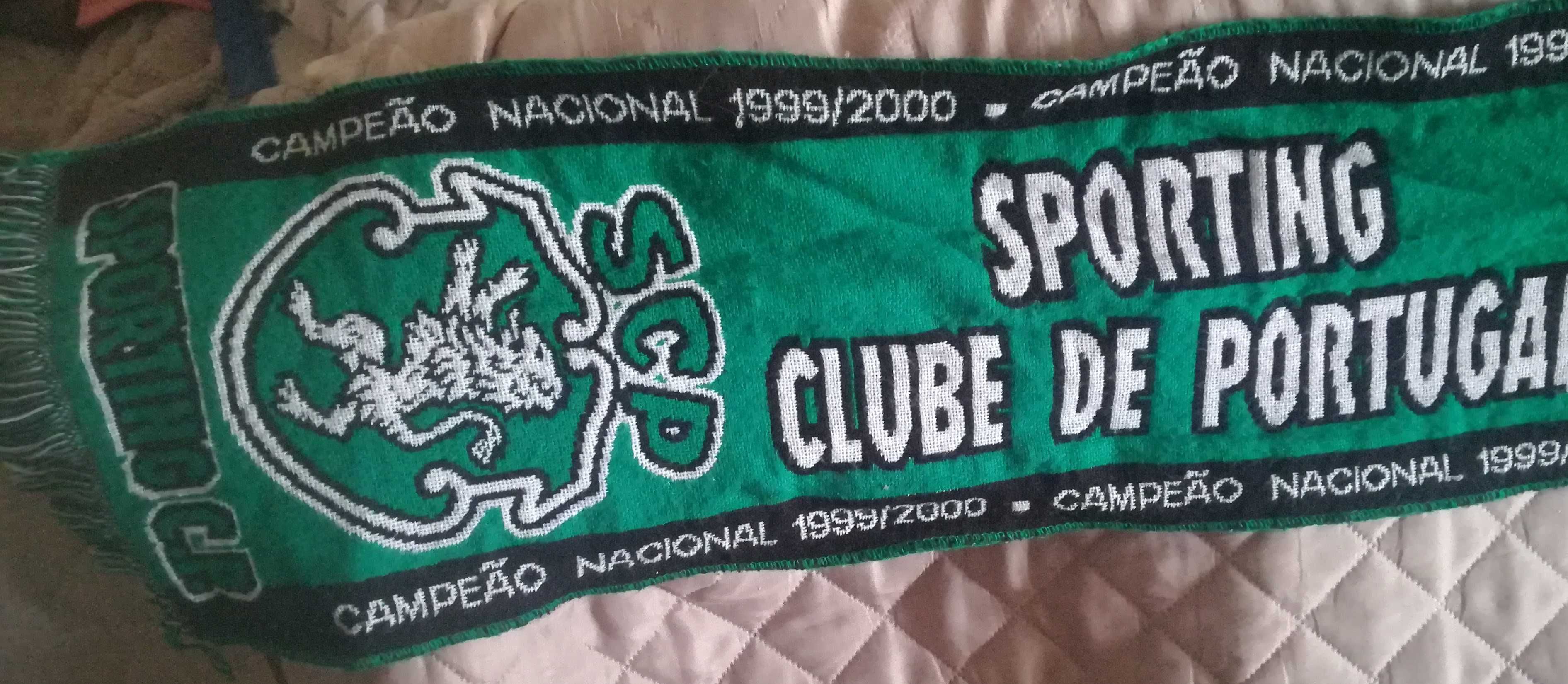 Cachecol Sporting Clube de Portugal Campeão Nacional 1999/2000 S.C.P.