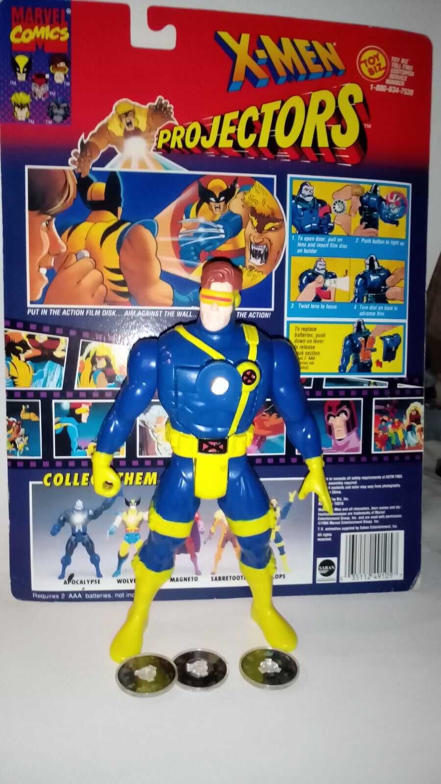 Cyclops Projector X-men Marvel ToyBiz Toy Biz figurka projektor unikat
