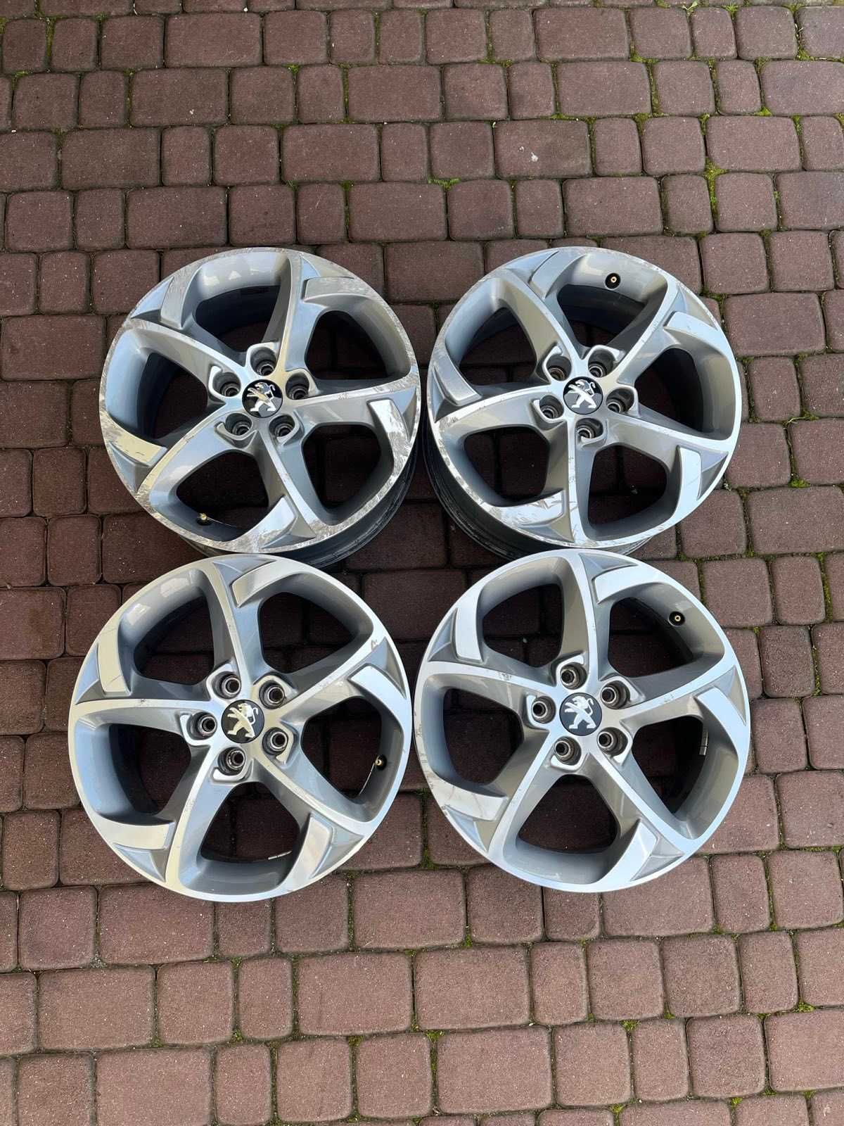 Oryginalne alufelgi Peugeot 5x108 17 cali 308 GT 508 SW BICOLOR
