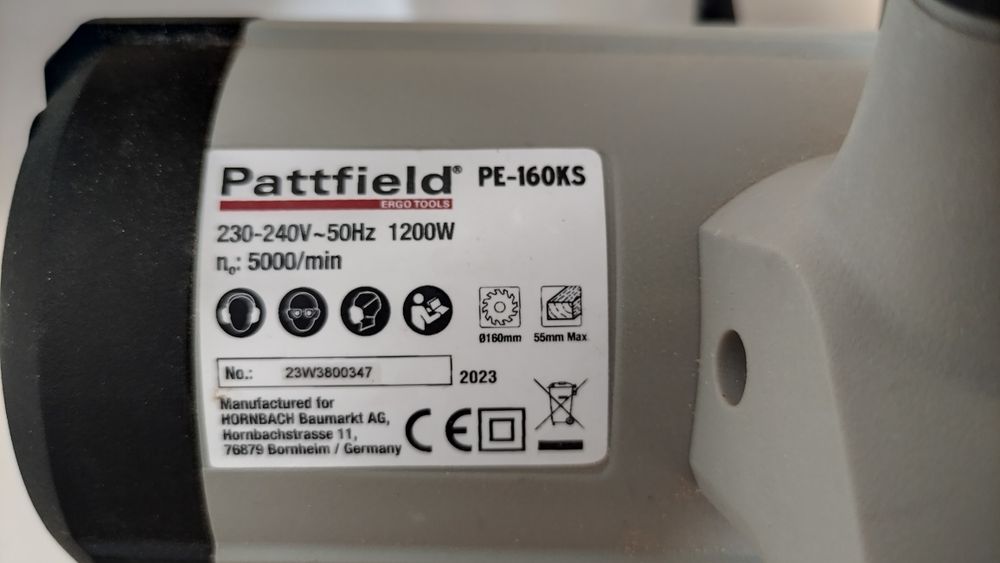 Циркулярная пила PE-160ks, 1200 Вт.