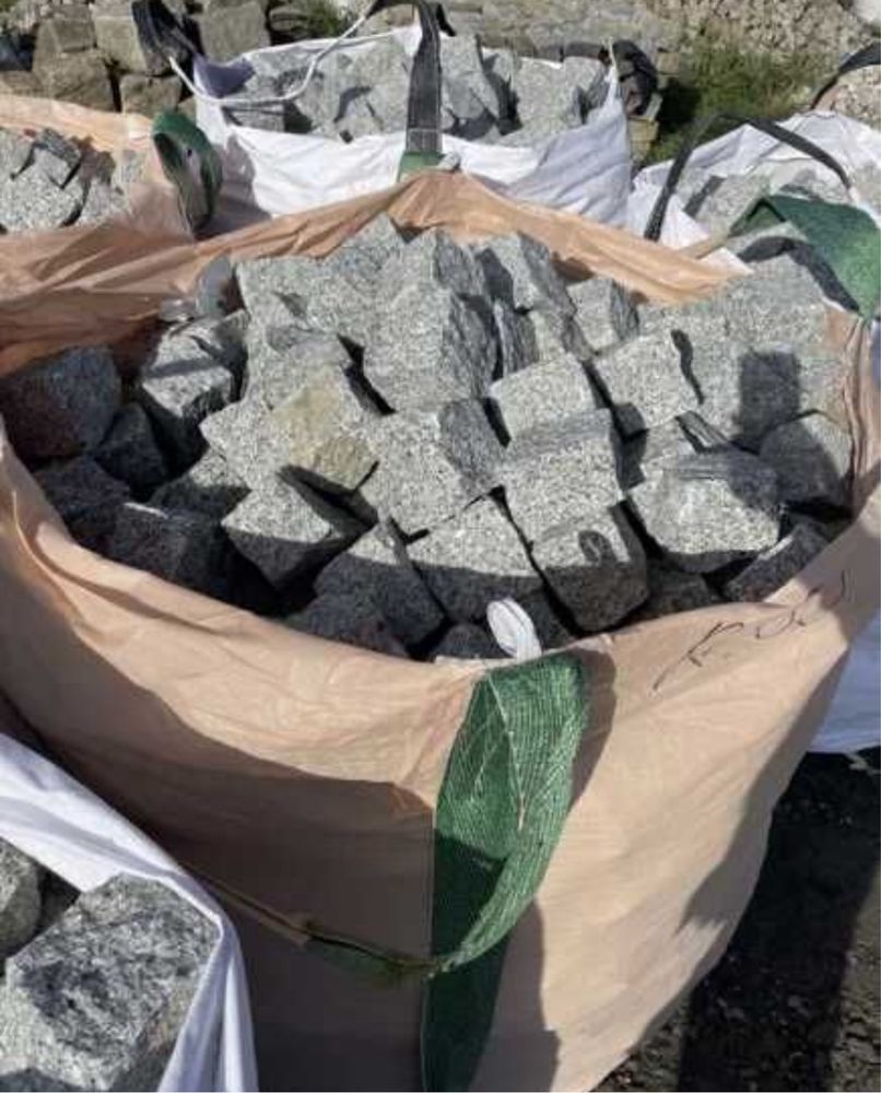 SZARA KOSTKA GRANITOWA Granit 4x6, 7x9, 8x11, 15x17 Brukowa Bazaltowa