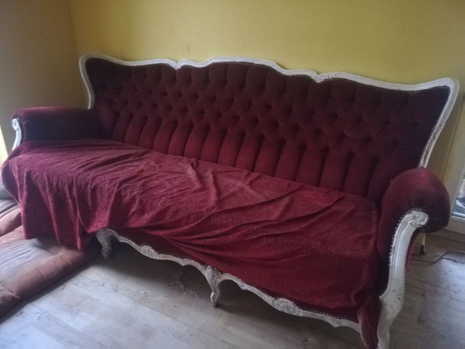 Kanapa 2 fotele retro