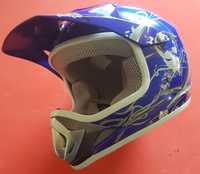 Capacete Cross Criança Azul Tamanho M NOVO