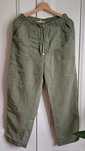 zara flowing cropped trousers