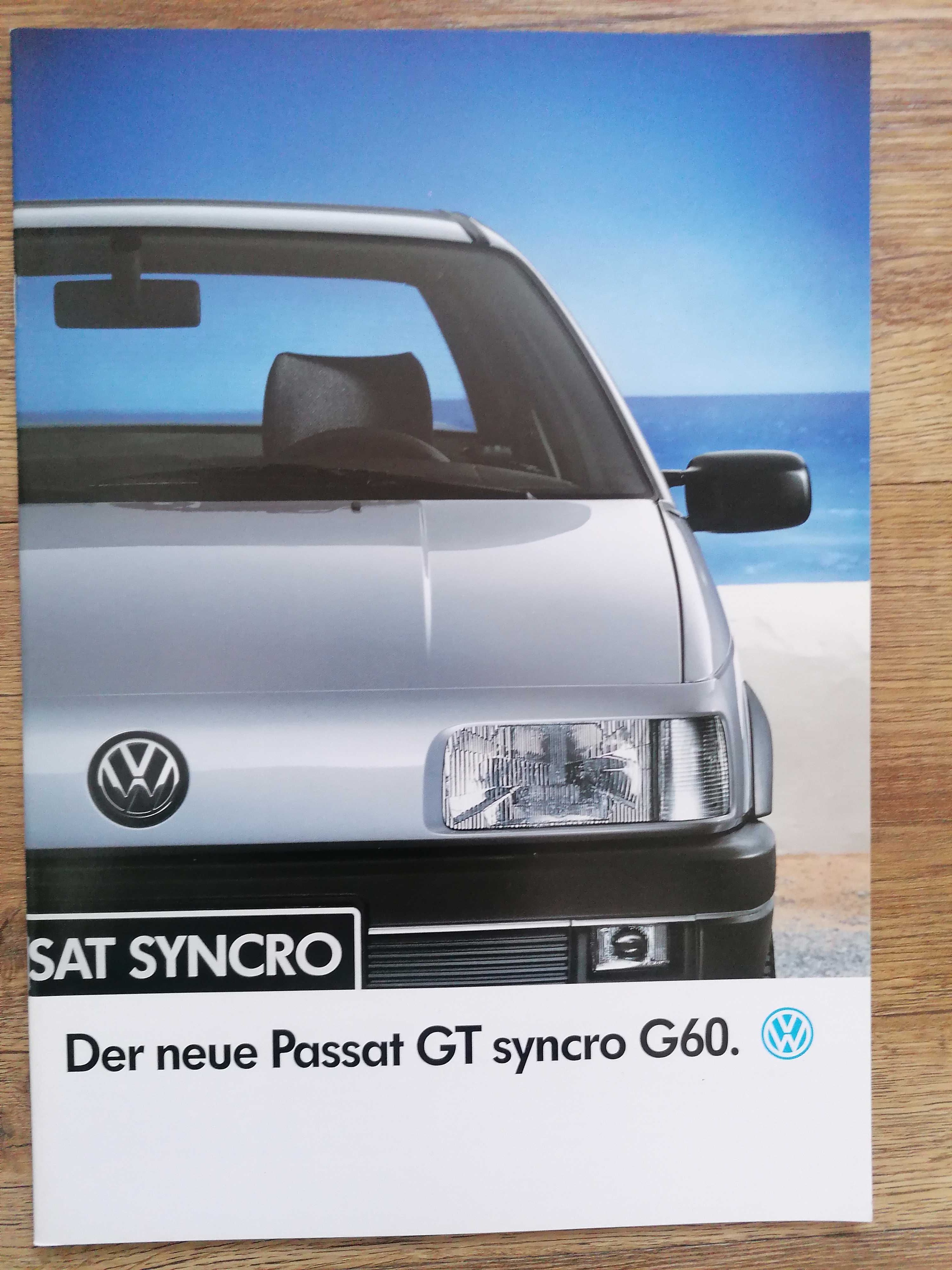 Prospekt VW Passat B3 GT Syncro  G60