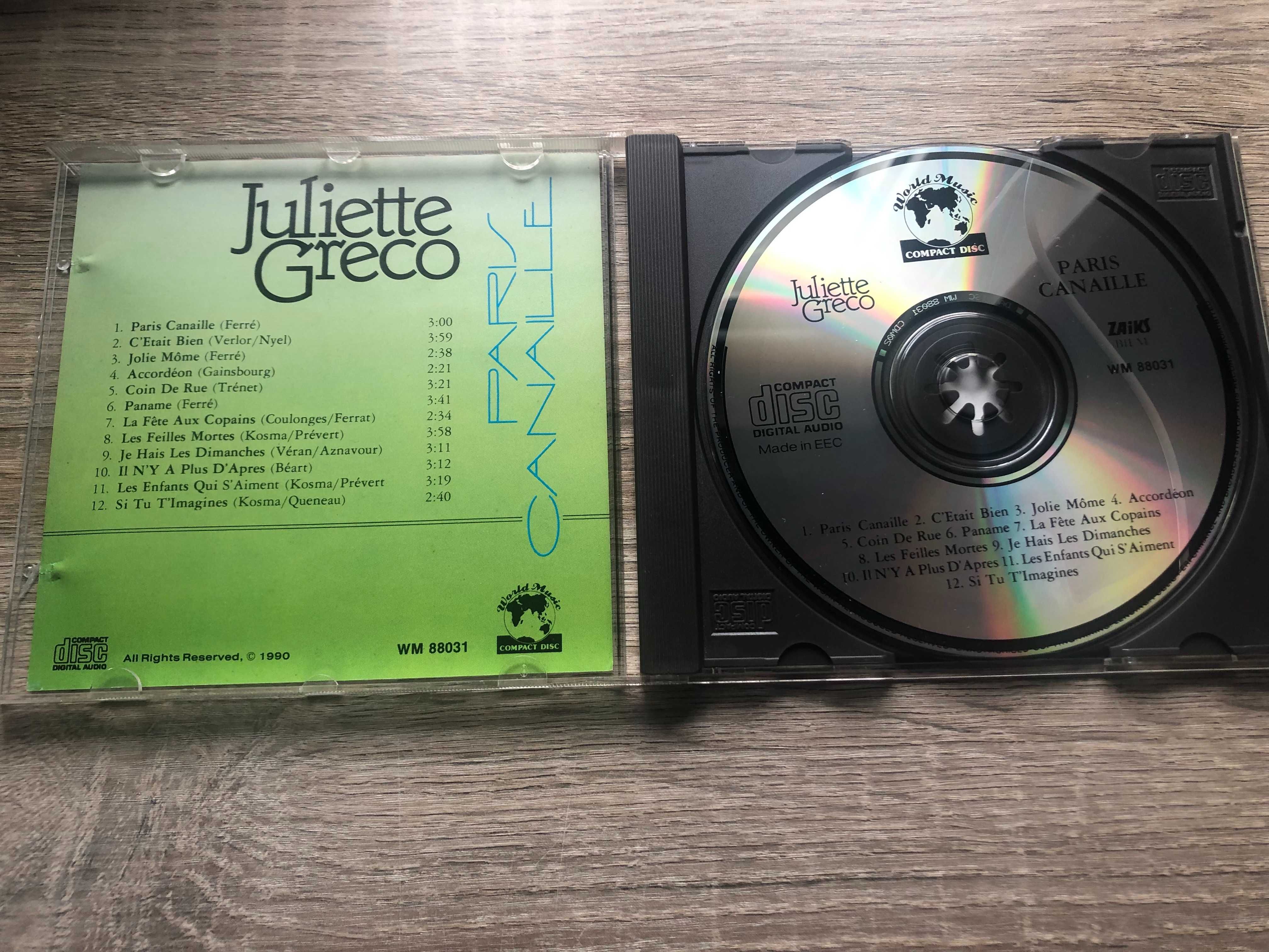 Juliette Greco Paris Canaille płyta CD
