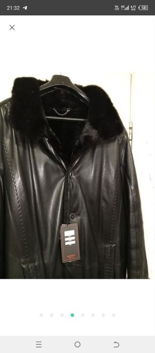 50-56.Куртки дублёнки мужские натуральная кожа