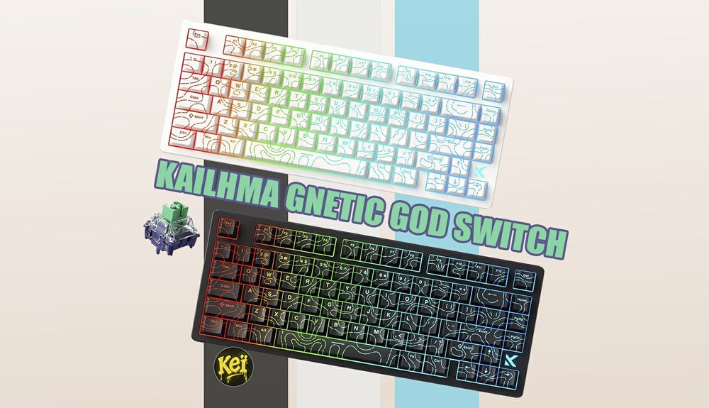 Клавіатура MCHOSE Jet 75 Kailh Magnetic God Switch є гравірування!