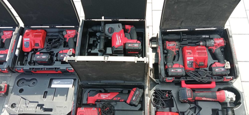 MILWAUKEE 18V Wkretarka Zakrętarka Młotowiertarka Pilarka Wyrzynarka