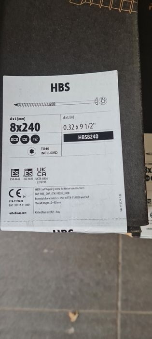 Wkręty Cisielskie  rothoblaas 8x240