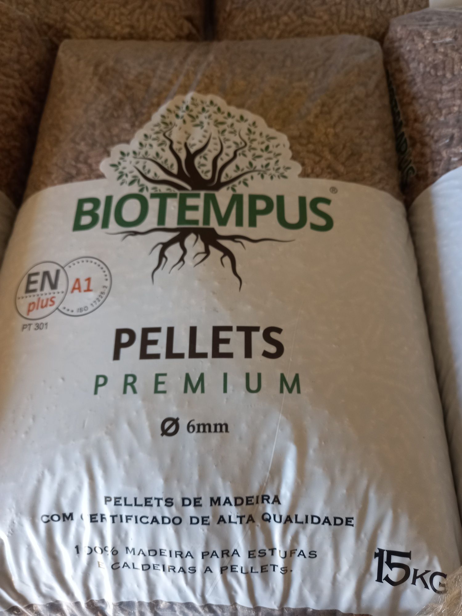 Pellets certificados o saco de 15kg