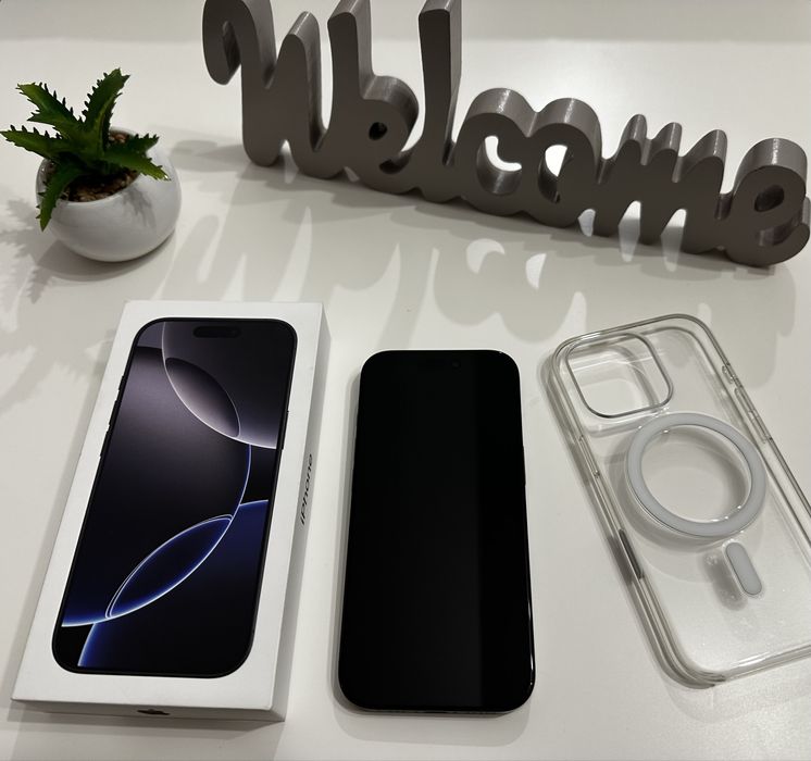 Iphone 16 pro - 128GB, Black Titanium, Dowód zakupu!