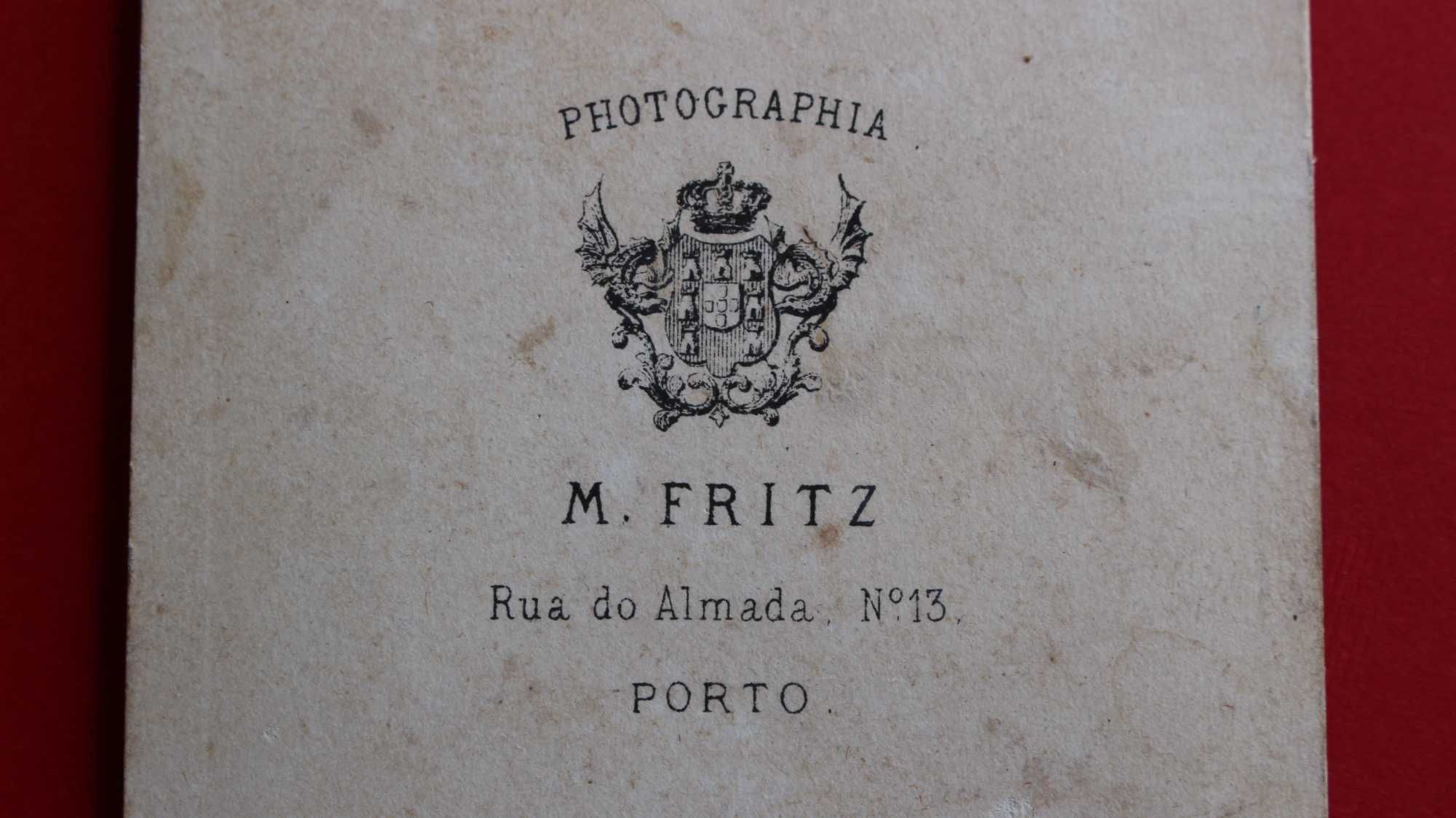 Freira c/álbum fotografias CDV M. FRITZ r Almada Porto raro