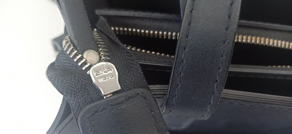 Сумка шопер шкіряна Pryanick Shopper S1 black mat