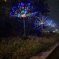 LAMPA SOLARNA LED drzewko , dmuchawiec , fajerwerki 120 DIÓD multikolo
