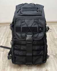 Якісний тактичний рюкзак 30-35л Hunter R-35 чорний чоловічий портфель