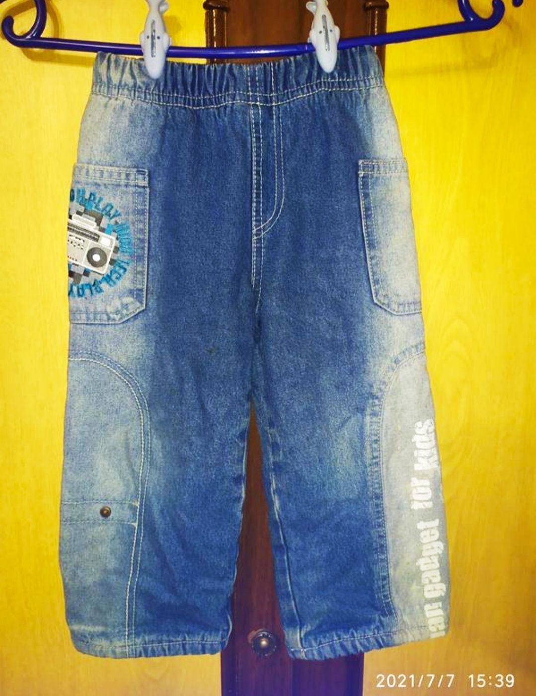 Утепленные джинсы на флисе рост 92см jee jay.